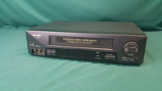 Sharp Vc - H993u 4 Head Hifi Stereo Video Cassette Recorder Vcr W/ Rapid Rewind