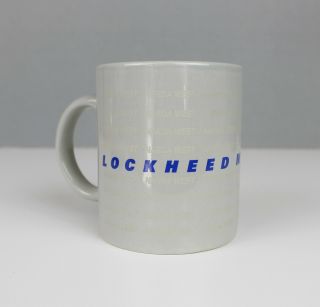 Vintage Lockheed Martin Narda West Mug Gray Logo Mug 1980s Coffee Mug Cup