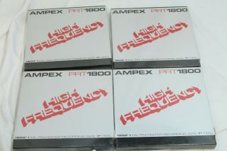 Ampex Prt1800 Reel To Reel 7 " Tape 4 Pc