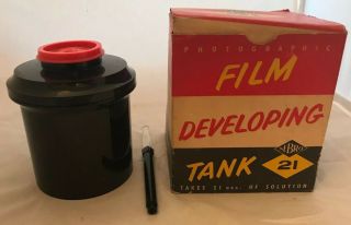 Vintage Nebro 21 Camera Film Developing Tank 35mm 116 120 127 Roto - Feed Complete