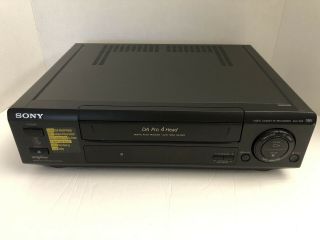 Sony Slv - 390 Video Cassette Recorder Vcr Player Da Pro 4 Head Digital Tracking
