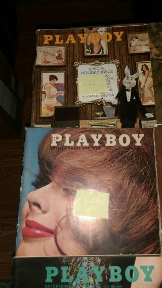 1962 Vintage Playboy Magazines,  Set of 10 With Centerfolds Intact 2