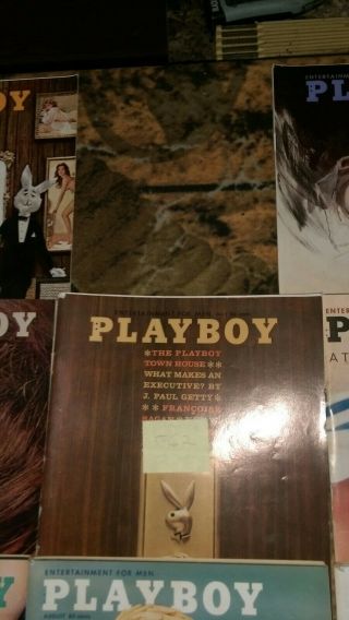 1962 Vintage Playboy Magazines,  Set of 10 With Centerfolds Intact 4