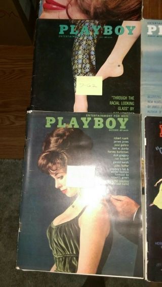 1962 Vintage Playboy Magazines,  Set of 10 With Centerfolds Intact 5
