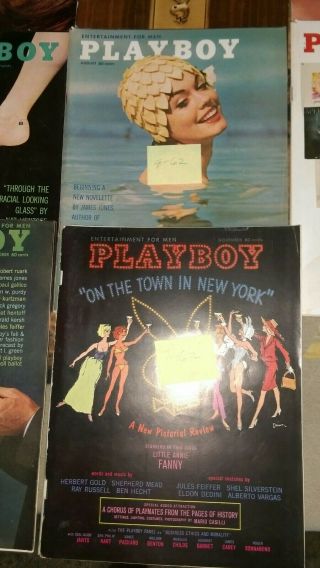 1962 Vintage Playboy Magazines,  Set of 10 With Centerfolds Intact 6