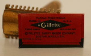 Vintage Gold Gillette Razor and Blades 4