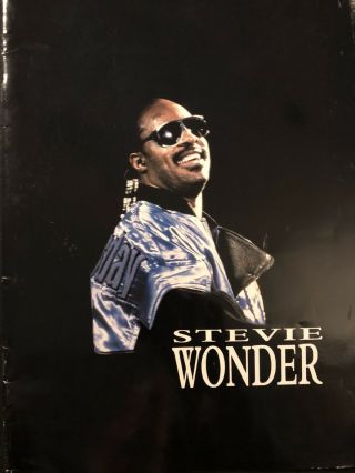 Stevie Wonder Tour Program Australian Nz Official Vintage Retro Soul R&b Music