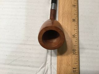 Vintage Briar Pipe with Sterling Silver Band,  Unsmoked 2