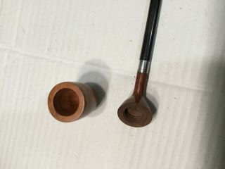Vintage Briar Pipe with Sterling Silver Band,  Unsmoked 6