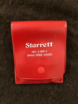 Vintage Starrett No.  S829E Set of 4 Small Hole Gages 2