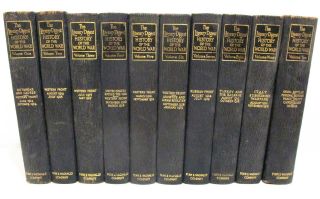 The Literary History Of The World War - Complete 10 Volume Hardcover - Set Ww1