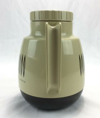 Oster Thermo Insulated Pitcher 2 Quart Coffee Carafe Vintage Beige Brown MCM 4