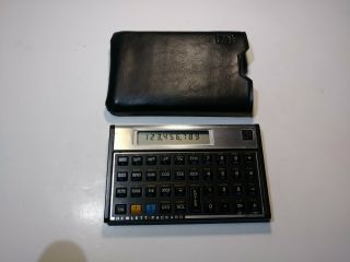 Hewlett Packard Hp 11c Scientific Calculator With Cover.