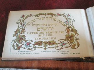 Vintage /antique Book Of Flowers And Views Of The Holy Land