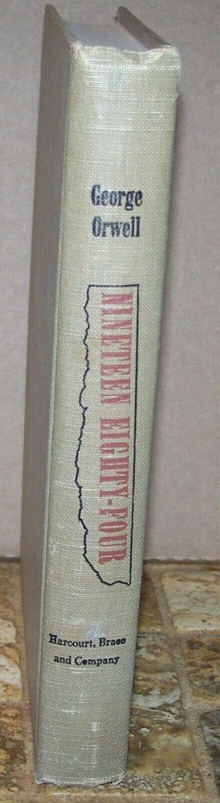 1949 Nineteen Eighty - Four George Orwell Hardcover 1st BCE 4