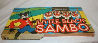 Vintage Board Game By Cadaco - Ellis " Little Black Sambo " Box,  Board,  Spinner