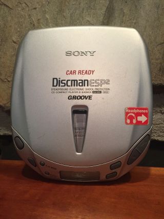 Sony Esp2 D - E406ck Silver Discman Cd Player Portable Walkman Vintage