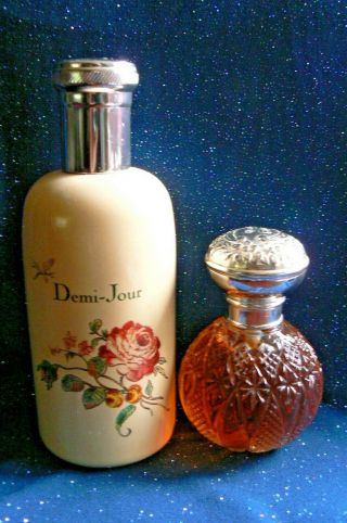 Vintage Demi - Jour Perfume By Houbigant Edp Spray With Matching Powder