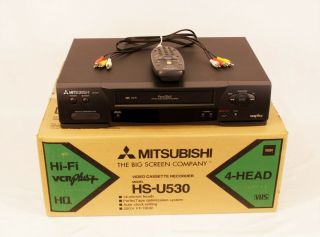 Mitsubishi Hs - U530 Vcr Plus 4 - Head Hi - Fi Stereo Vhs Tape Player Recorder