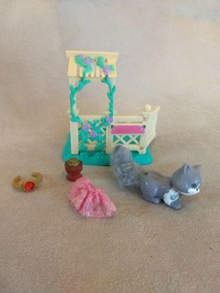 Vintage Littlest Pet Shop Garden Kitty 1994 Kenner Gazebo Lps Partial Set