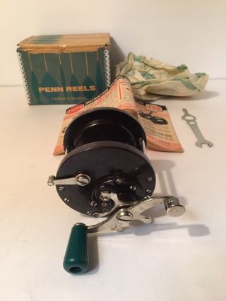 Vintage Penn Fishing Reel 85 Sea - Boy Star Drag W/box Finds 702