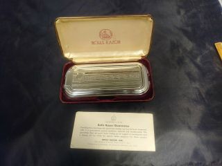 Vintage Rolls Royce Razor And Blade Strop With Case With Instructions