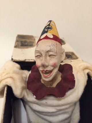 Vintage Harold Jack In The Box 50s 60s Clown Tin Box 5/8” 30 - 997 (600017) VTG 2