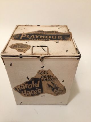 Vintage Harold Jack In The Box 50s 60s Clown Tin Box 5/8” 30 - 997 (600017) VTG 5