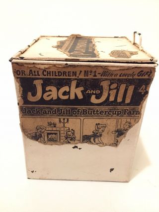 Vintage Harold Jack In The Box 50s 60s Clown Tin Box 5/8” 30 - 997 (600017) VTG 8