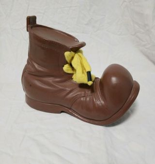 Vintage Old Boot Shoe Piggy Bank to Save your Coin Money Hobo Style Piggybank 2