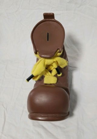 Vintage Old Boot Shoe Piggy Bank to Save your Coin Money Hobo Style Piggybank 3