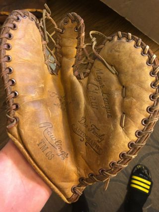 Rawlings Tm 68 Dee Fondy Vintage Baseball Glove A Trooper Model Left Hand