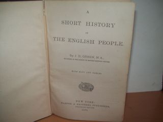 A SHORT HISTORY OF THE ENGLISH PEOPLE BY J.  R.  GREEN 1878 EDITION 4