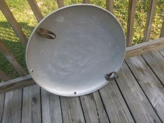 Vtg 24.  5 " Aluminum Metal Disc Snow Saucer Clark Griswold Round Snow Sled Toy