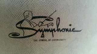 Vintage Symphonic Portable Suitcase Phonograph Record Player Model 1059 2
