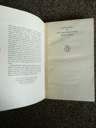 Nineteen eighty four george orwell Penguin Books 1955 3