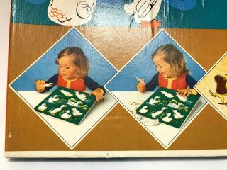 Vintage Simplex Play - Board Wooden Puzzle With Ducks 1192 Made in Holland EUC 3