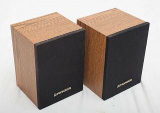 Vintage Pioneer Cs - X5 Mini Studio Wall Speakers Pair Full Range Cone 8