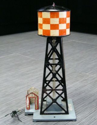 American Flyer 772 Checkerboard Bubbling Water Tower Vintage S Scale Train