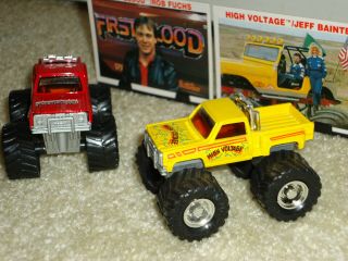 Vintage Racing Champions 1:64 1989 First Blood and High Voltage Monster Trucks 3