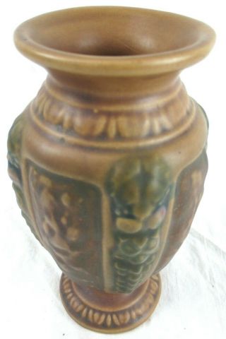 Vintage " Florentine " Roseville Art Pottery Vase C.  1920 