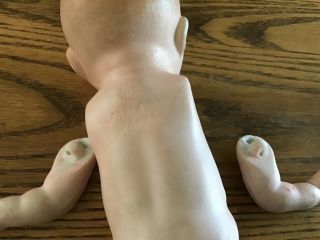 Vintage 7” Porcelain Bisque Doll Body,  Head and Arms,  Legs Made In JAPAN 4