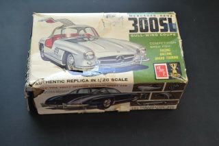 Vintage Amt Mercedes Benz 300 Sl Gull - Wing Coupe Model Kit