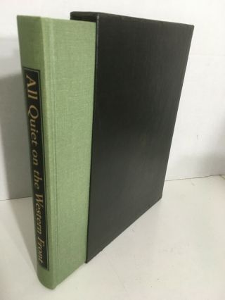 Heritage Press: All Quiet On The Western Front By Erich Remarque 1969 W Slipcase