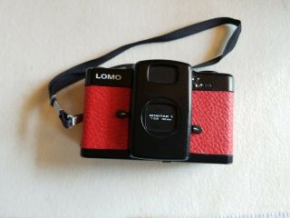 Lomo Minitar 1 32mm 1:28 Vintage Film Camera Red And Black