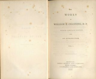 William Ellery Channing 6 HC Vols 1848/1846 Good/VG 4