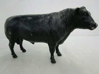 Vintage 1960s Breyer Black Angus Bull Figure