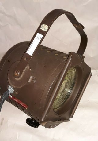 Vintage Ec Stage Light Great 110v Steampunk Good Bulb