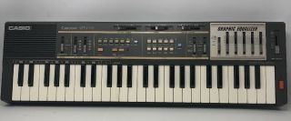 Vintage Casio Mt - 100 Casiotone Keyboard Synthesizer Equalizer