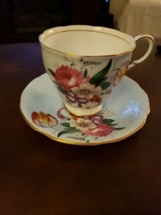 Vintage Paragon “hm The Queen & Hm The Queen Mary” Teacup And Saucer